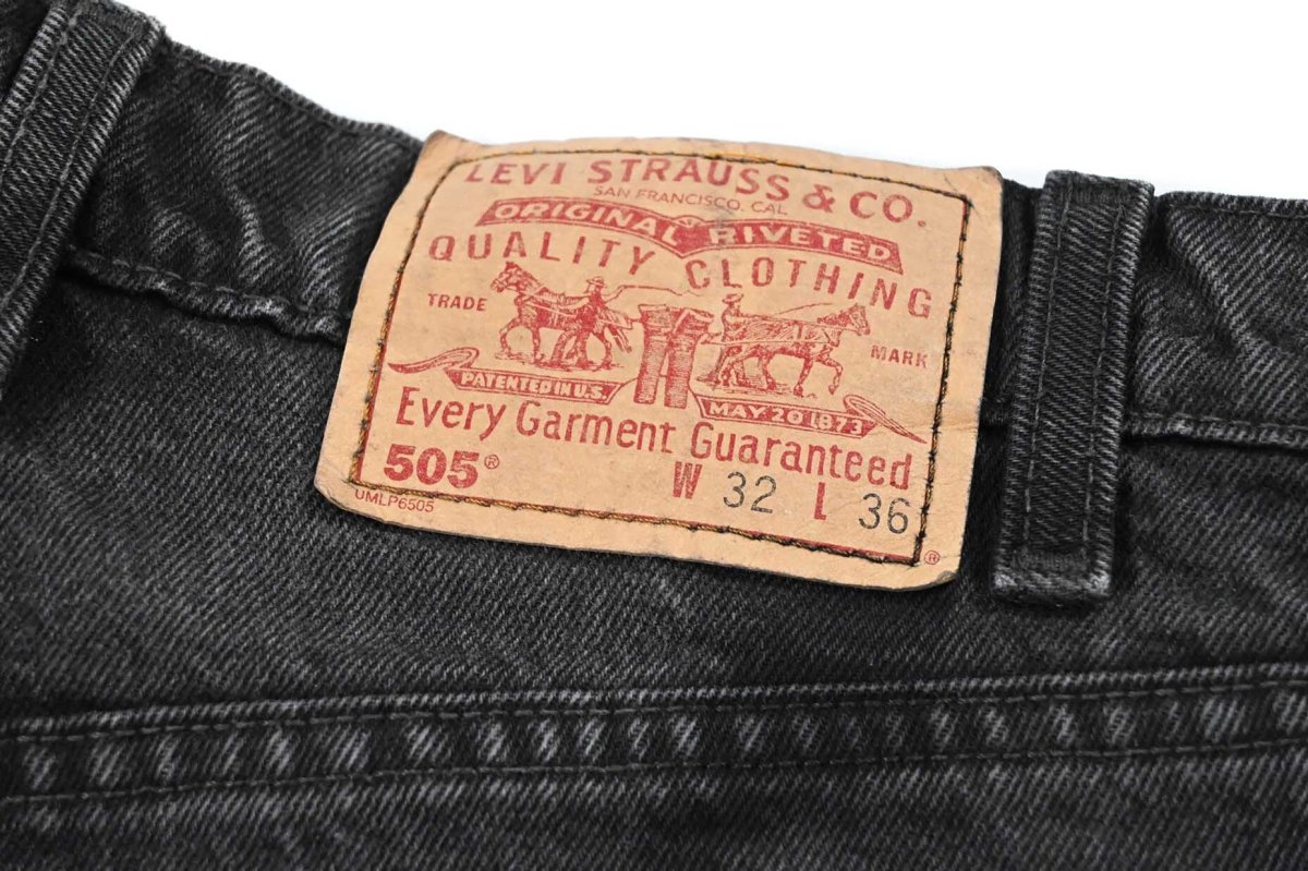 画像5: 00' Used Levi's 505 Denim Pants Black made in Canada リーバイス (5)