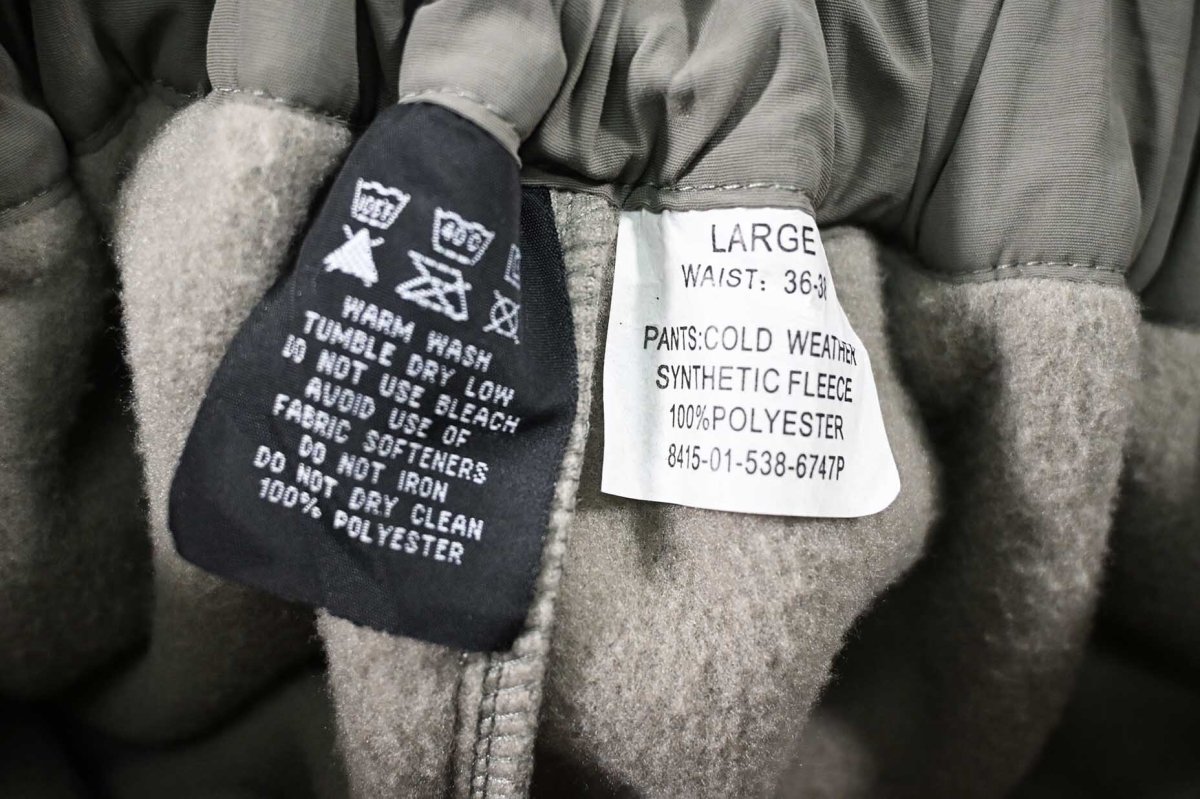 画像7: Used Us Military Cold Weather Synthetic Fleece Pants (7)