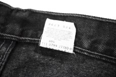 画像8: 99' Used Levi's 550 Denim Pants Cut Off Black made in USA リーバイス (8)