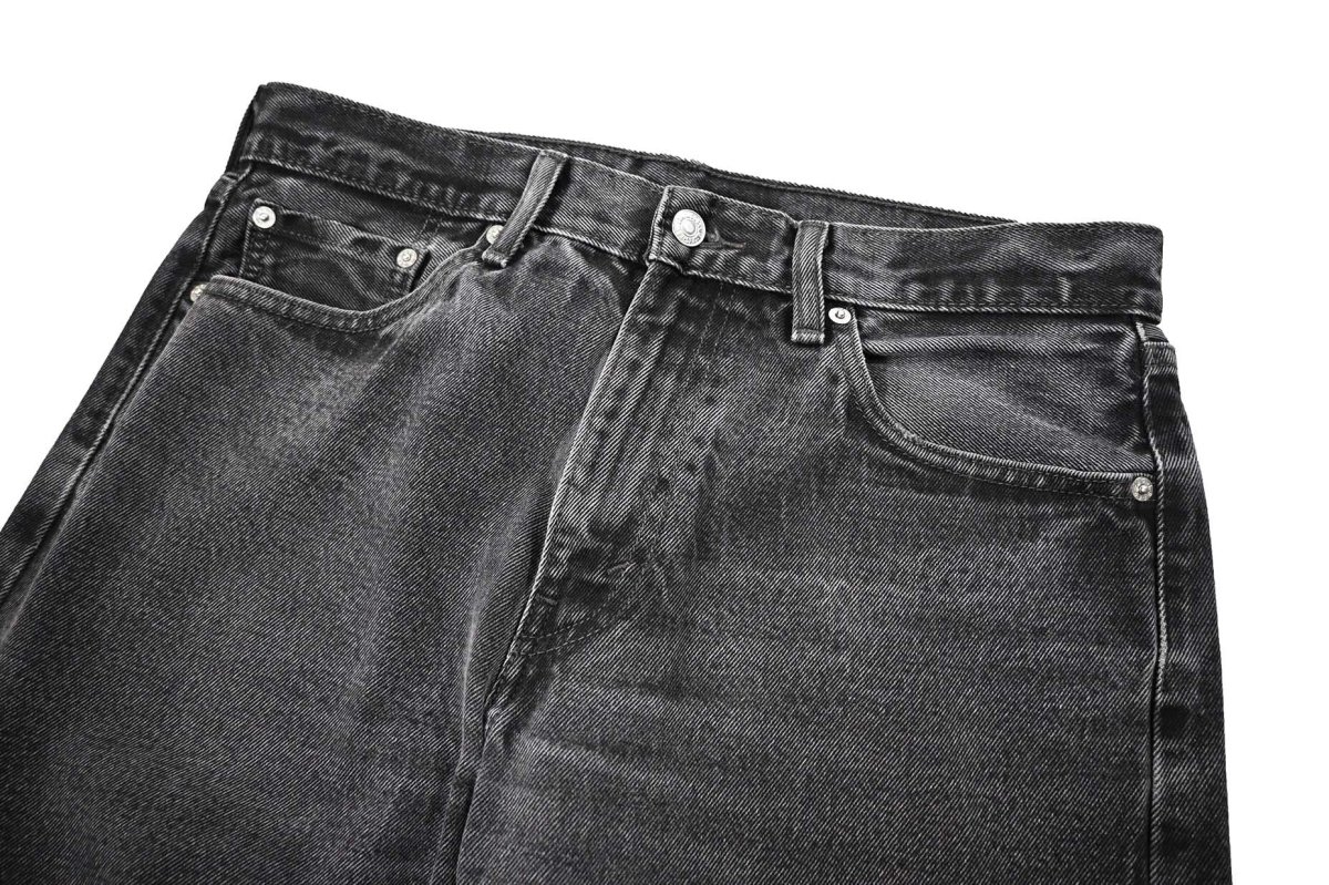 画像2: Used Levi's 505 Denim Pants Black リーバイス (2)