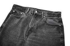 画像2: Used Levi's 505 Denim Pants Black リーバイス (2)