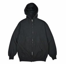 画像1: Used Jerzees Blank Zip Sweat Hoodie Black made in USA (1)