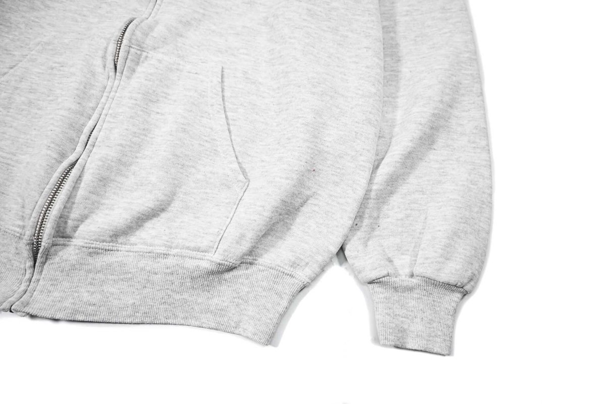 画像3: Used Jerzees Blank Zip Sweat Hoodie Ash made in USA (3)