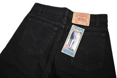 画像4: 91' Deadstock Levi's 550 Denim Pants Black made in USA リーバイス (4)