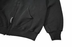 画像3: Used Jerzees Blank Zip Sweat Hoodie Black made in USA (3)