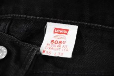 画像6: 99' Used Levi's 505 Denim Pants Black made in Mexico リーバイス (6)