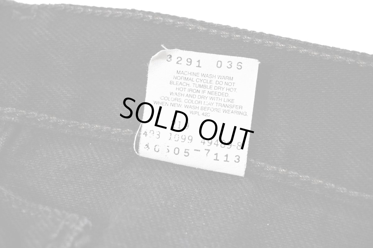 画像7: 99' Used Levi's 505 Denim Pants Black made in Mexico リーバイス (7)