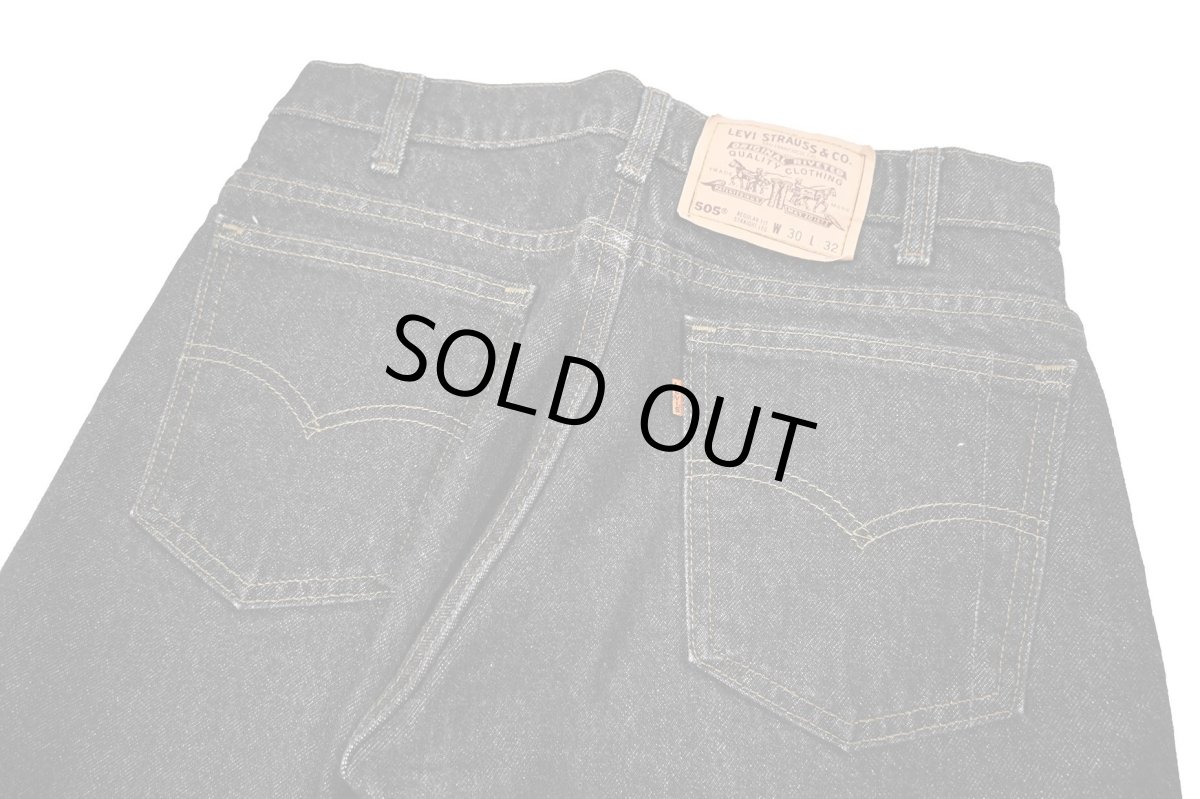 画像4: 94' Used Levi's 505 Denim Pants Black made in USA リーバイス 先染め (4)