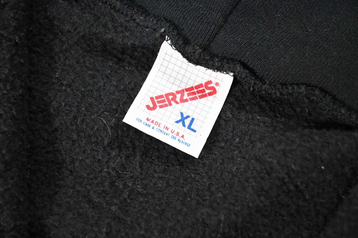 画像4: Used Jerzees Blank Zip Sweat Hoodie Black made in USA (4)