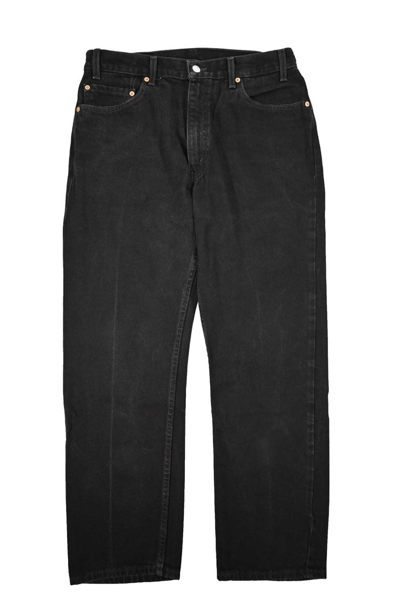 画像1: 99' Used Levi's 505 Denim Pants Black made in Mexico リーバイス (1)