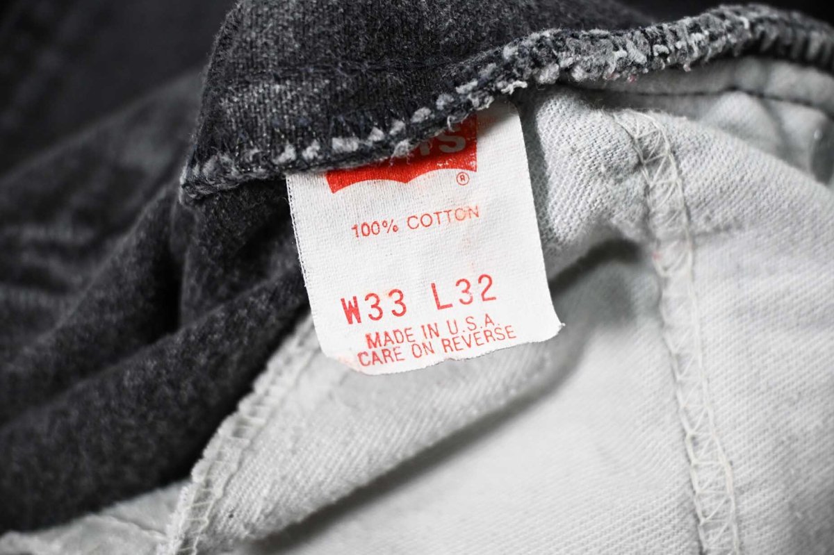画像7: 90s Used Levi's 505 Denim Pants Black made in USA リーバイス (7)