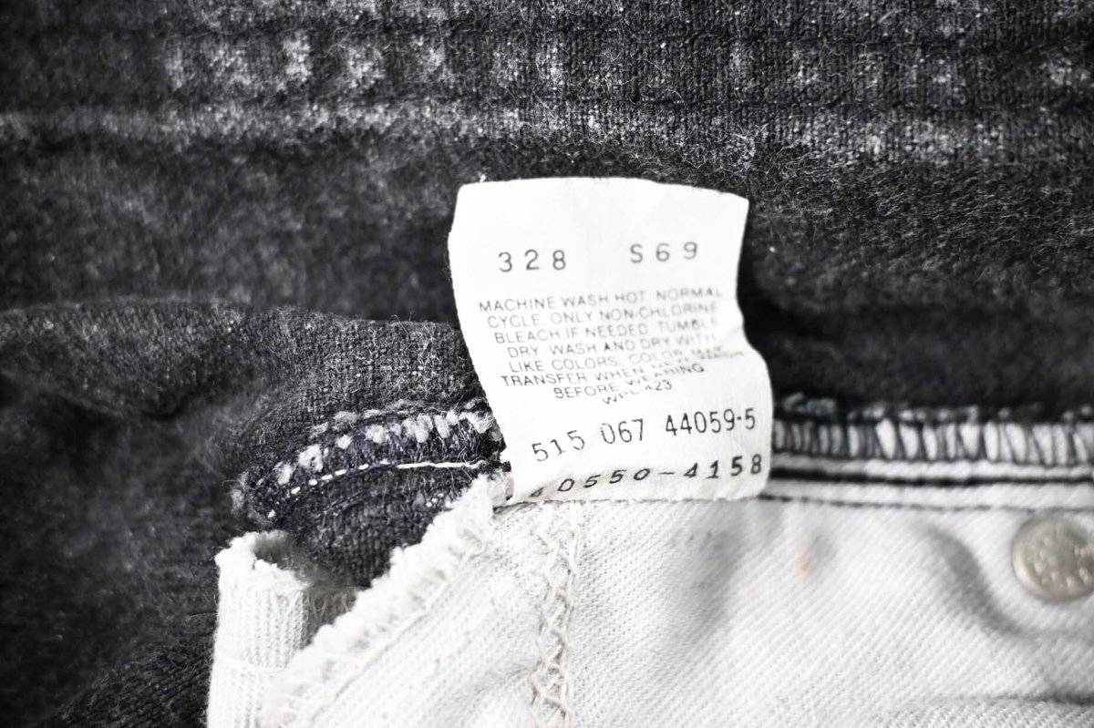 画像8: 87' Used Levi's 550 Denim Pants Cut Off Black made in USA リーバイス (8)