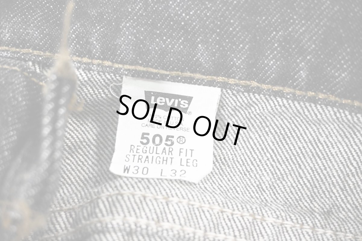 画像7: 94' Used Levi's 505 Denim Pants Black made in USA リーバイス 先染め (7)
