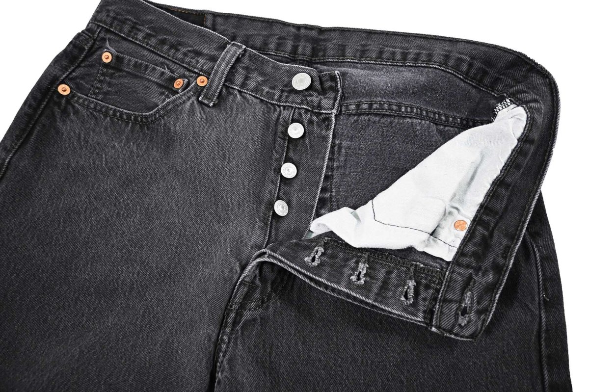画像6: Used Levi's 501 Denim Pants Black リーバイス (6)