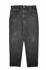 画像1: 95' Used Levi's 550 Denim Pants Black made in USA リーバイス (1)