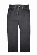画像1: Used Levi's 501 Denim Pants Black リーバイス (1)