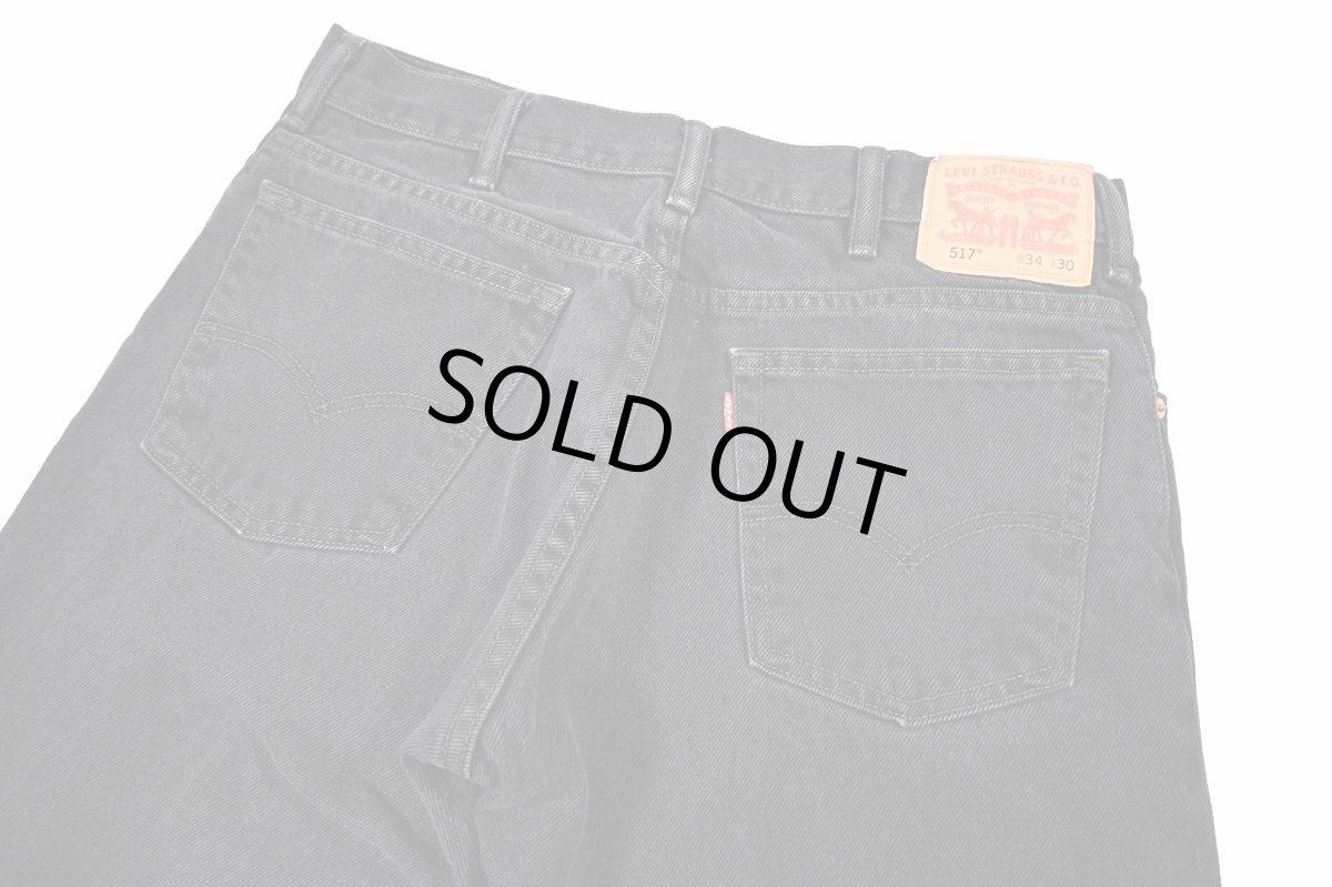 画像4: Used Levi's 517 Denim Pants Black リーバイス (4)