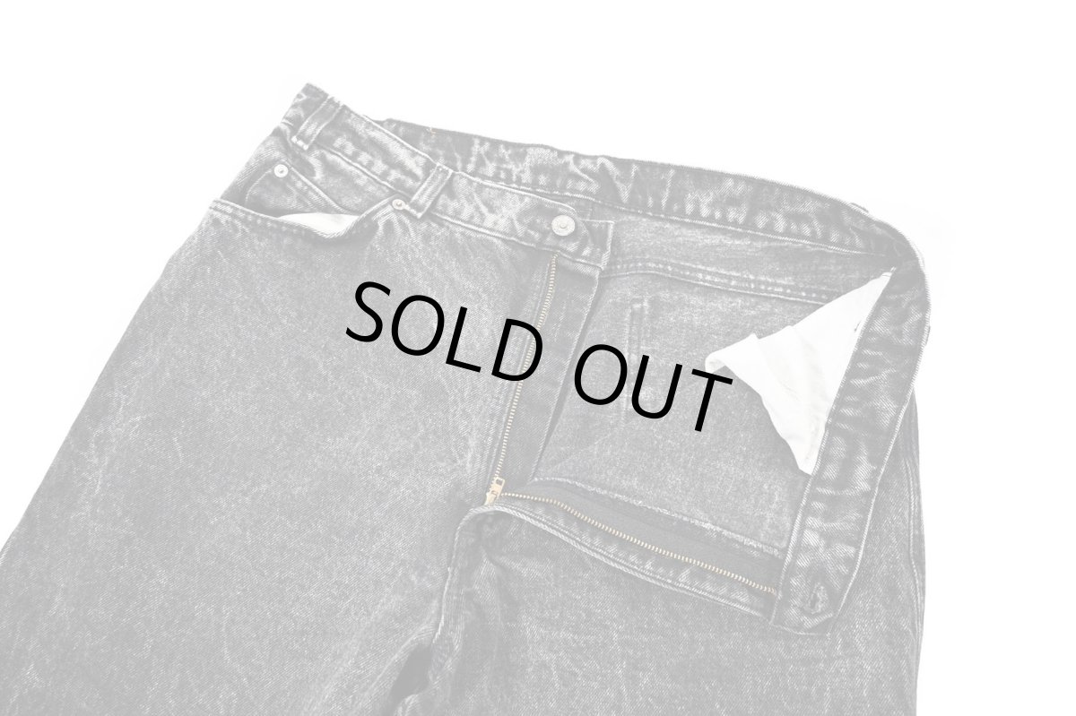 画像6: 87' Used Levi's 550 Denim Pants Cut Off Black made in USA リーバイス (6)