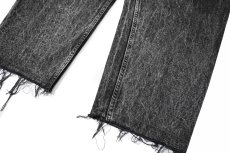 画像3: 87' Used Levi's 550 Denim Pants Cut Off Black made in USA リーバイス (3)