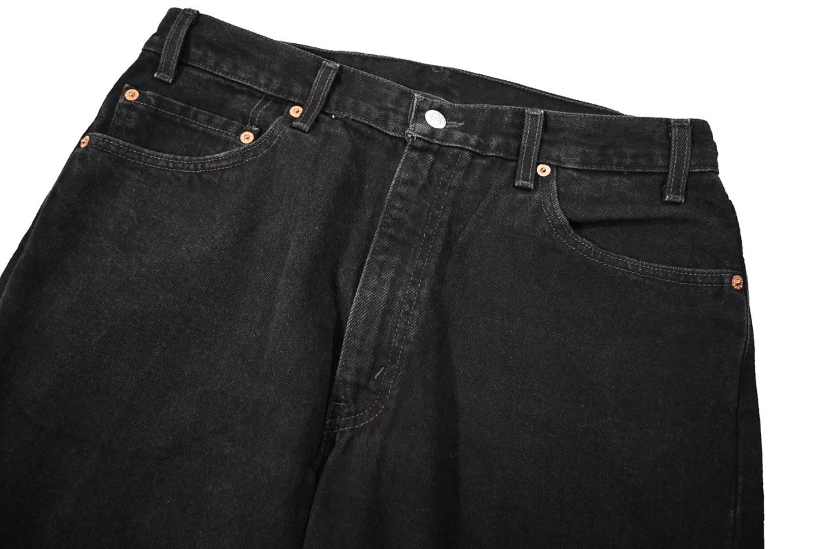 画像2: 99' Used Levi's 505 Denim Pants Black made in Mexico リーバイス (2)