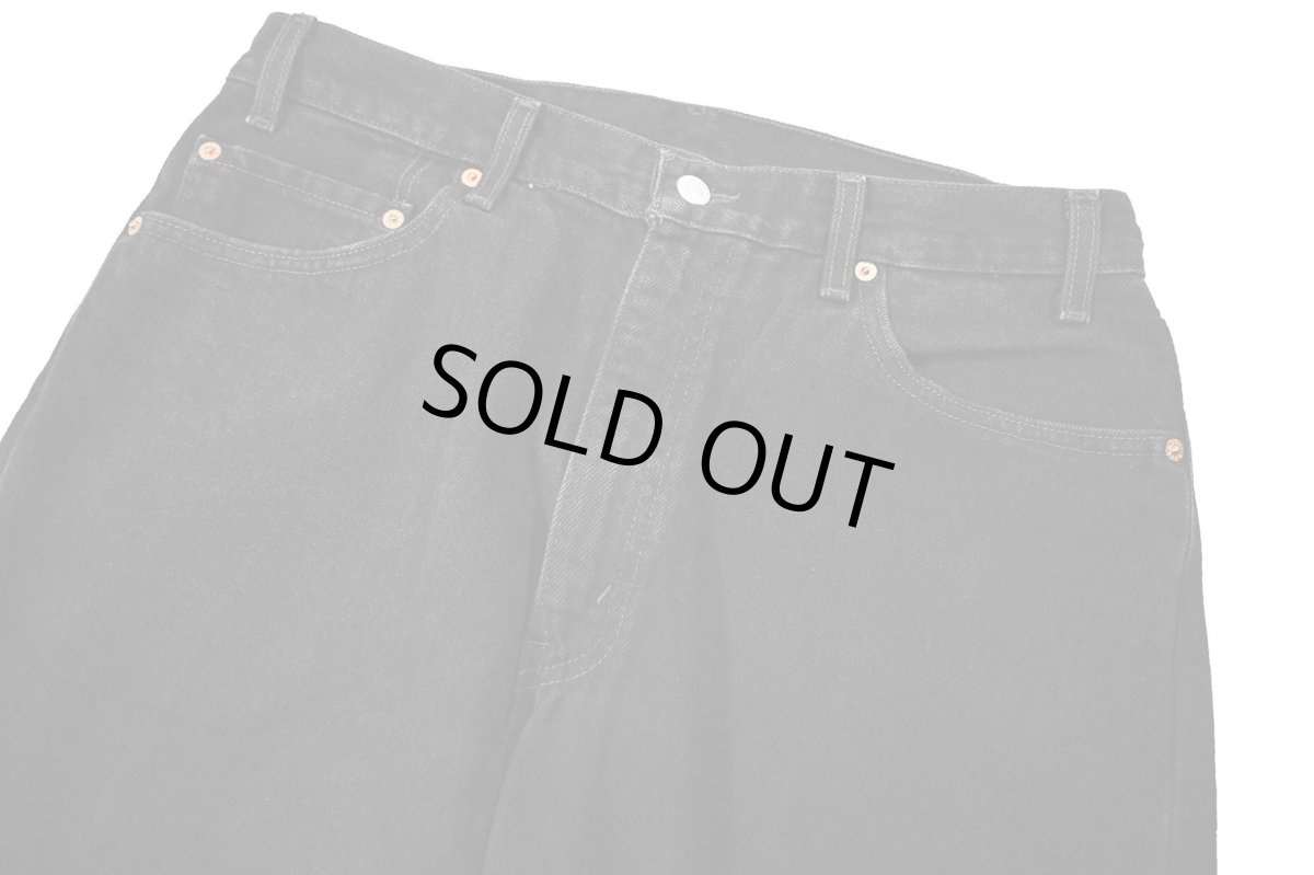 画像2: 99' Used Levi's 505 Denim Pants Black made in Mexico リーバイス (2)