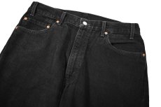 画像2: 99' Used Levi's 505 Denim Pants Black made in Mexico リーバイス (2)