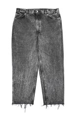 画像1: 87' Used Levi's 550 Denim Pants Cut Off Black made in USA リーバイス (1)