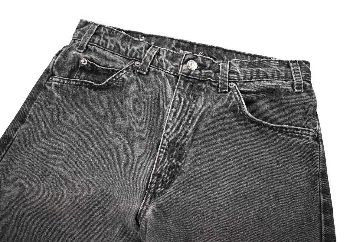 画像2: 96' Used Levi's 505 Denim Pants Black made in Mexico リーバイス (2)