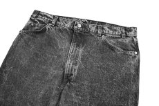 画像2: 87' Used Levi's 550 Denim Pants Cut Off Black made in USA リーバイス (2)