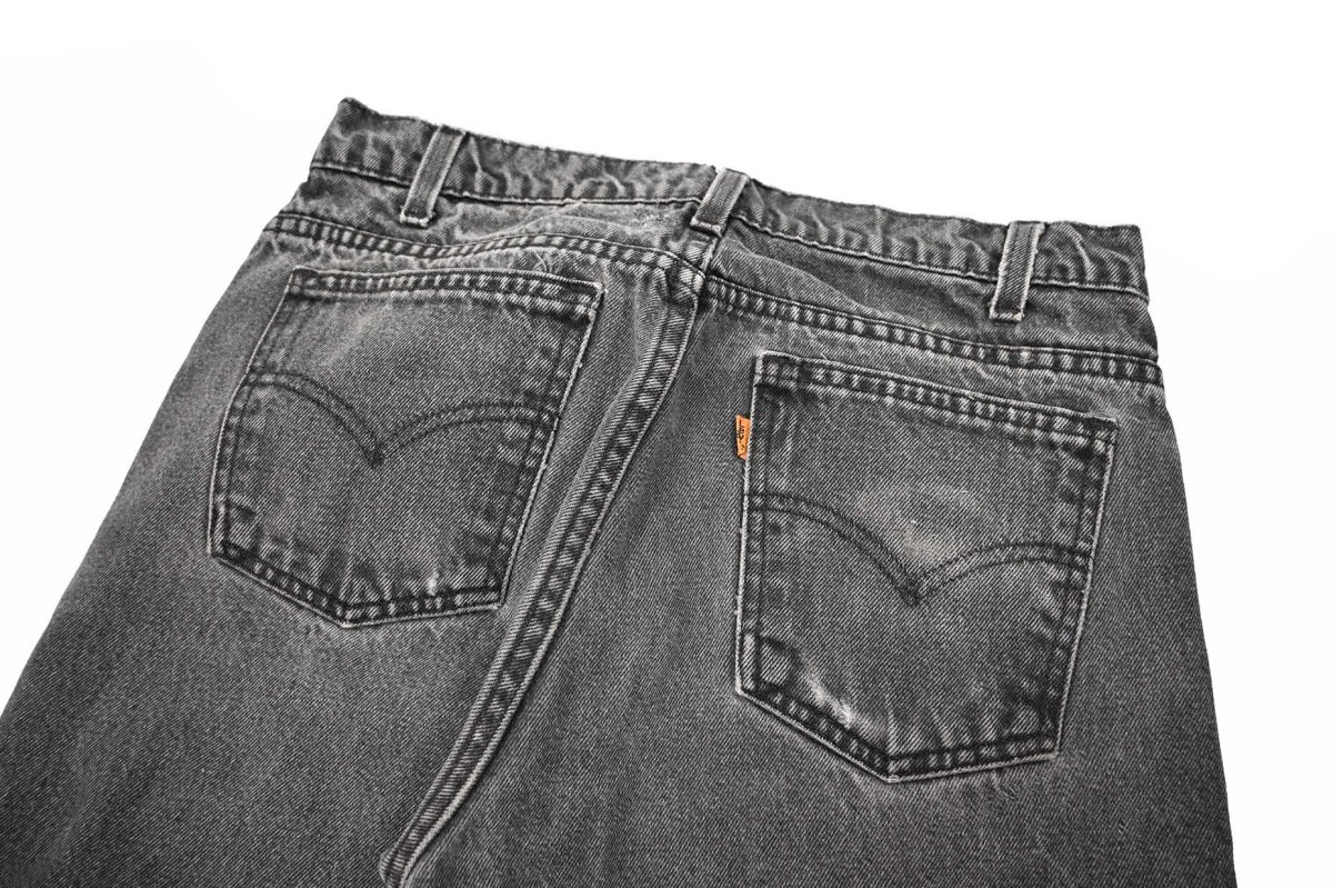 画像4: 96' Used Levi's 505 Denim Pants Black made in Mexico リーバイス (4)