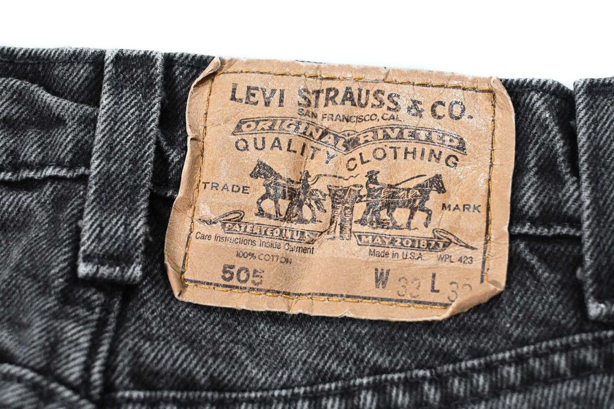 画像5: 90s Used Levi's 505 Denim Pants Black made in USA リーバイス (5)