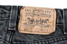 画像5: 90s Used Levi's 505 Denim Pants Black made in USA リーバイス (5)