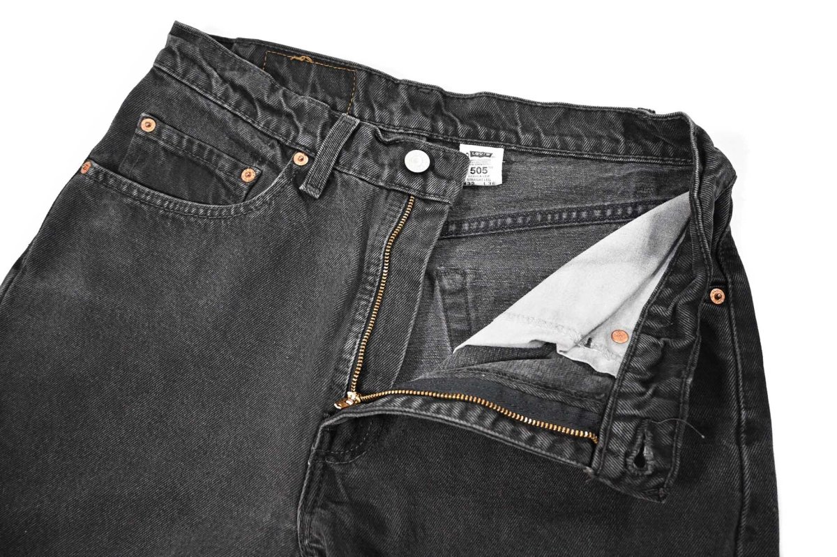 画像6: 00' Used Levi's 505 Denim Pants Black made in Canada リーバイス (6)