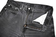 画像6: Used Levi's 505 Denim Pants Black リーバイス (6)
