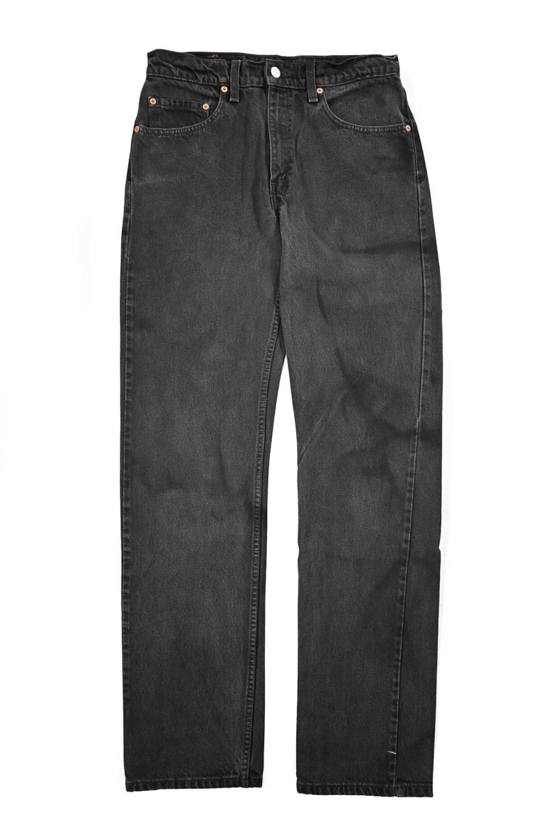 画像1: 00' Used Levi's 505 Denim Pants Black made in Canada リーバイス (1)
