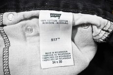 画像7: Used Levi's 517 Denim Pants Black リーバイス (7)