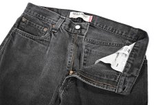 画像6: Used Levi's 505 Denim Pants Black リーバイス (6)