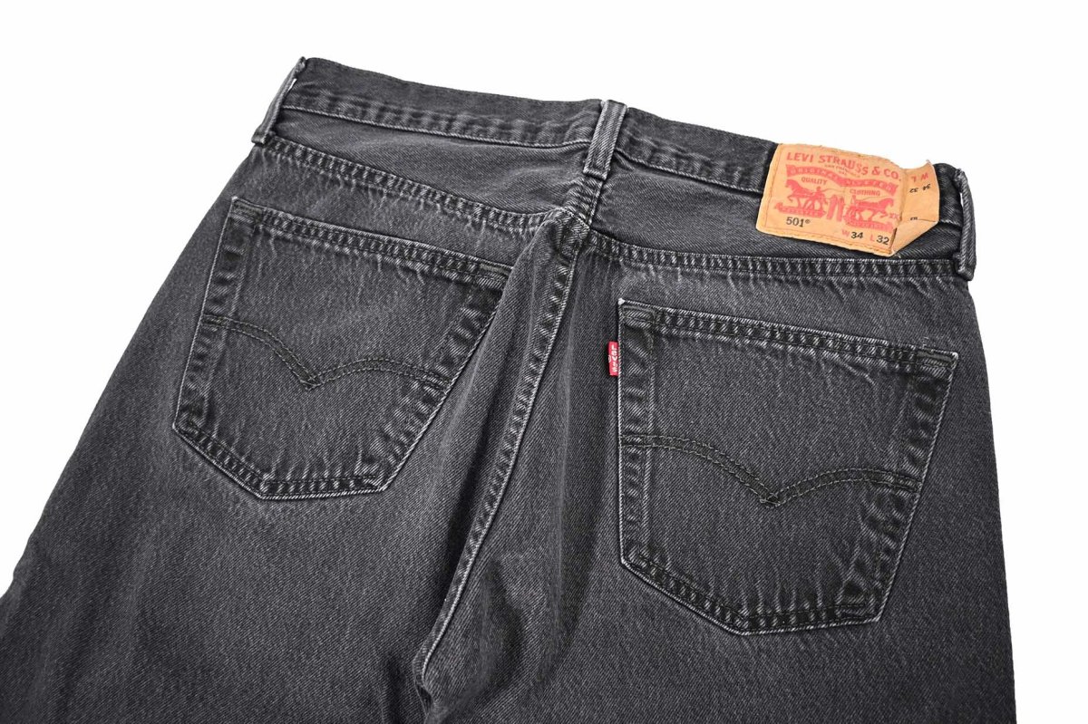 画像4: Used Levi's 501 Denim Pants Black リーバイス (4)