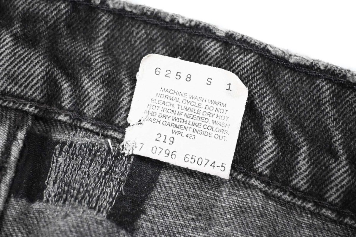 画像8: 96' Used Levi's 505 Denim Pants Black made in Mexico リーバイス (8)