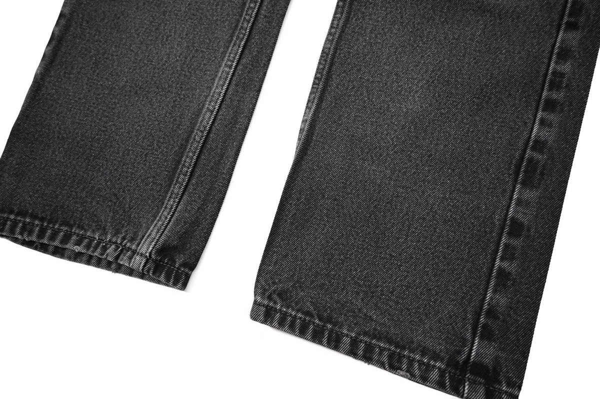 画像3: Used Levi's 505 Denim Pants Black リーバイス (3)