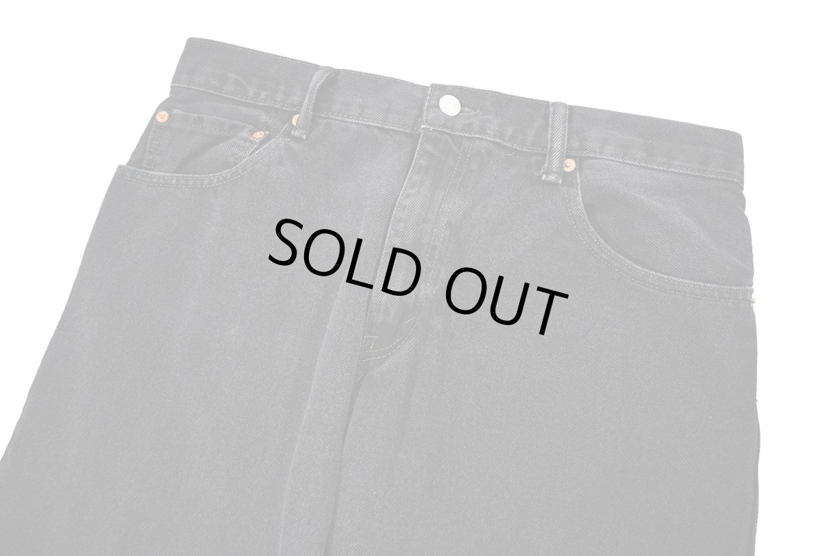 画像2: Used Levi's 517 Denim Pants Black リーバイス (2)
