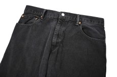 画像2: Used Levi's 517 Denim Pants Black リーバイス (2)