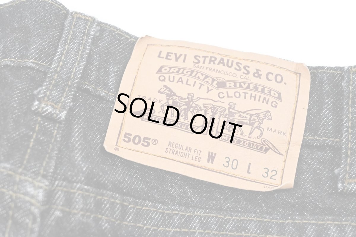 画像5: 94' Used Levi's 505 Denim Pants Black made in USA リーバイス 先染め (5)