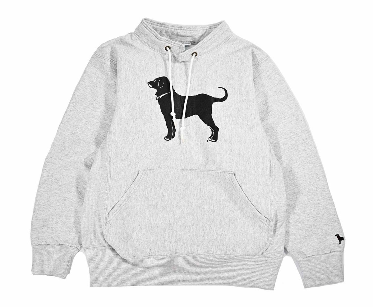 画像1: Used The Black Dog Louie Collar Sweat Shirt made in USA (1)