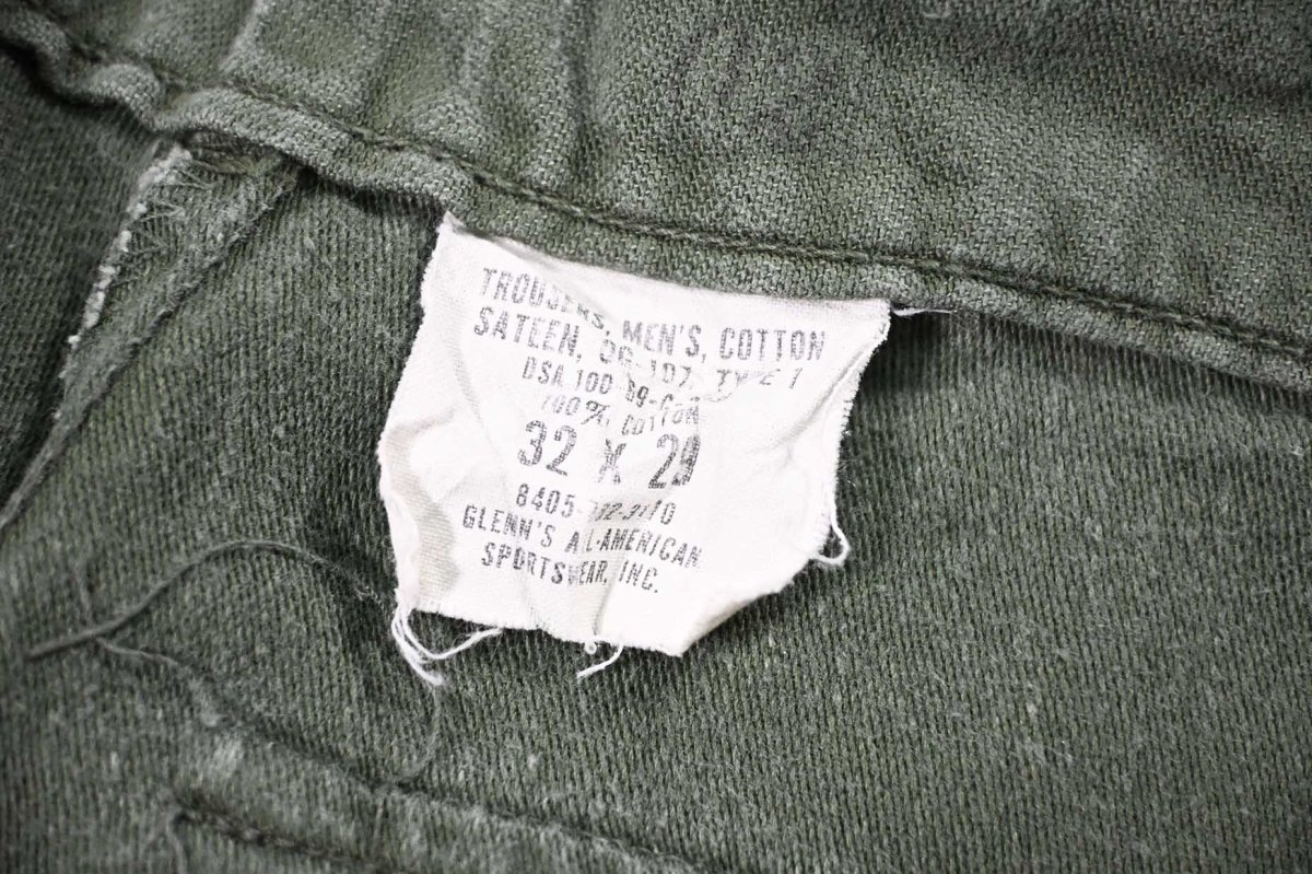 画像6: Used Us Army OG-107 Utility Trouser (6)