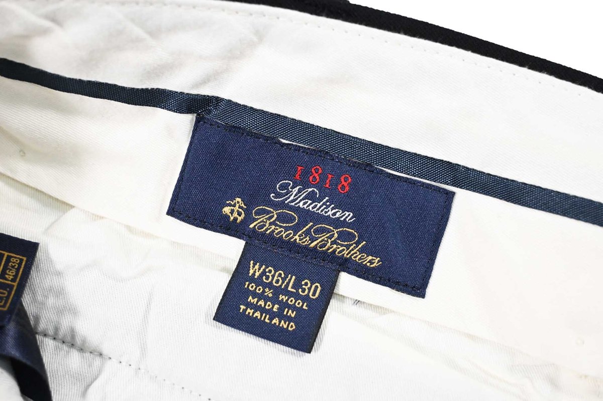 画像6: Used Brooks Brothers Wool Pleated Slacks (6)