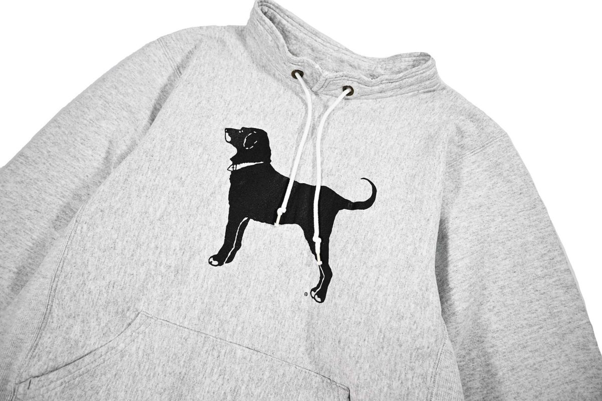 画像2: Used The Black Dog Louie Collar Sweat Shirt made in USA (2)