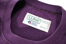 画像4: Used L.L.Bean × Russell Athletic Blank Sweat Shirt Purple made in USA (4)