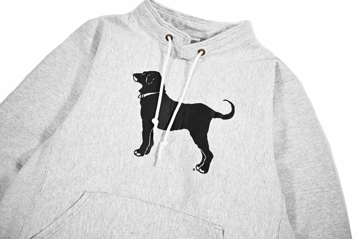 画像2: Used The Black Dog Louie Collar Sweat Shirt made in USA (2)