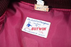 画像6: Used Butwin Melton/Leather Varsity Jacket made in USA (6)